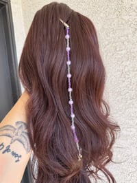 Image 3 of Aurora Glow Beaded Hair Clip