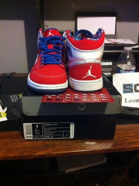 Image of Jordan 1 LS Red Used Size 9