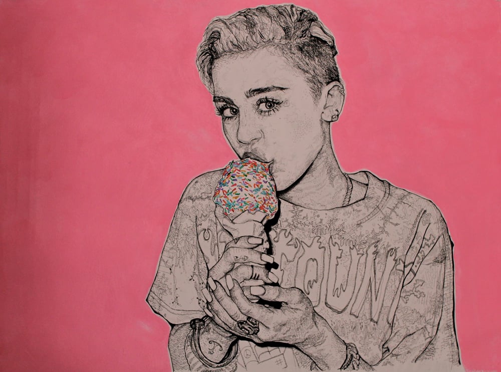 Image of Miley Cyrus Print