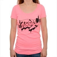 Image of Girl's Graffiti T-Shirt Neon Pink