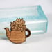 Image of Succulent in a Teapot Brooch - Painted/Plain