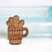 Image of Coffee Cup Cactus Handpainted Brooch