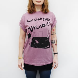 Image of His Clancyness VIOLET Vicious Bathroom tee