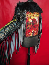 Image 7 of AMON AMARTH DEATH IN FIRE BIKER JACKET