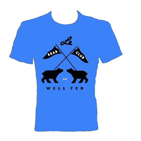 Image of BEAR CLUB x WELL FED ARTIST SOCIETY Shirt (Blue)