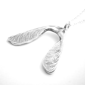 Image of Silver Sycamore Seed Necklace