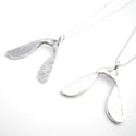 Silver Sycamore Seed Necklace