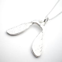 Image 3 of Silver Sycamore Seed Necklace