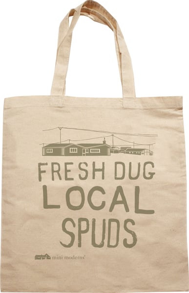 Image of Cotton tote - Fresh Dug Local Spuds