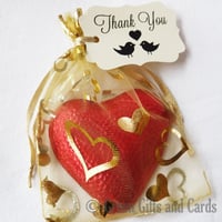 Image 1 of 100 Small Light Cream Gift Tags, 'Love Birds'