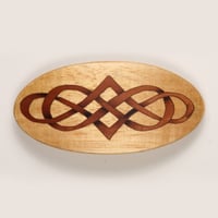 Celtic Inlay Oval Hair Clip