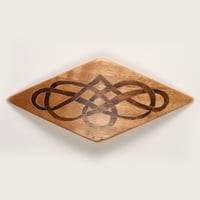 Celtic Inlay Diamond Hair Clip