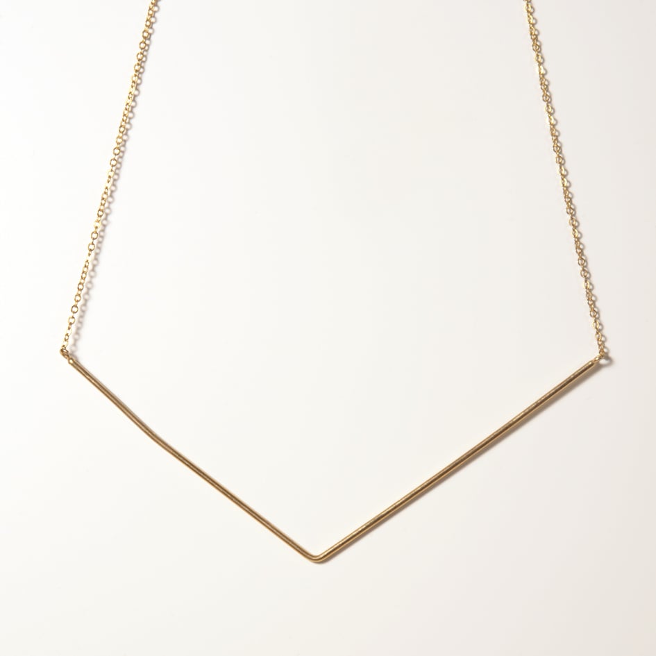 Image of Gold Chevron Necklace