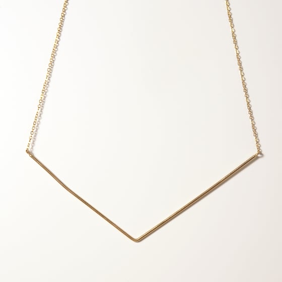 Image of Gold Chevron Necklace