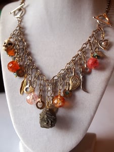 Image of 3-in-1 Charm Necklace - Pyrite Delight