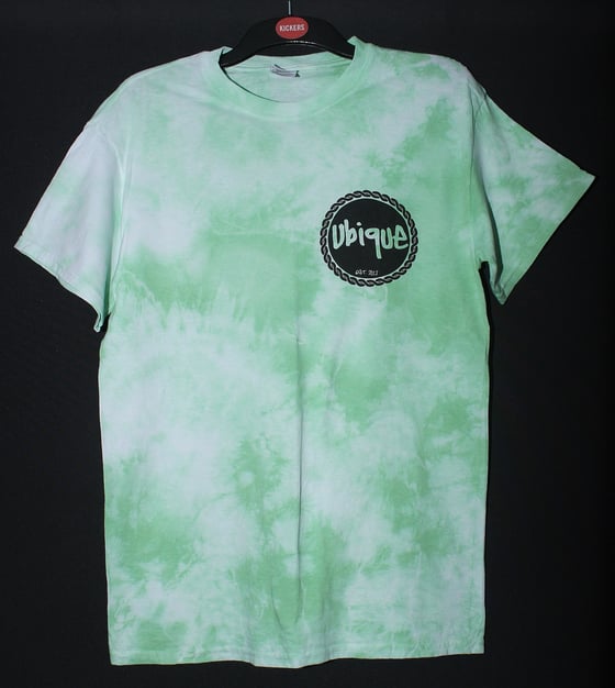 Image of Green Tie Dye T Shirt