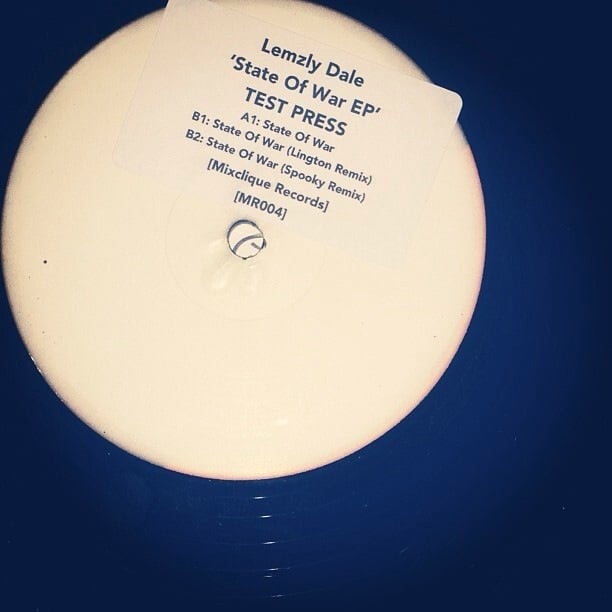 Image of Lemzly Dale - State Of War EP - TEST PRESS