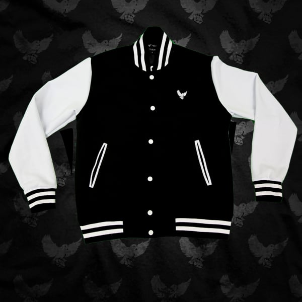 Image of Black/White Birdies Varsity Jacket 