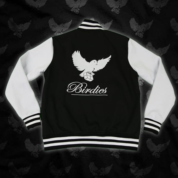 Image of Black/White Birdies Varsity Jacket 