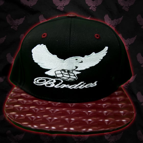 Image of Black/Burgandy LTD Birdies Snapback