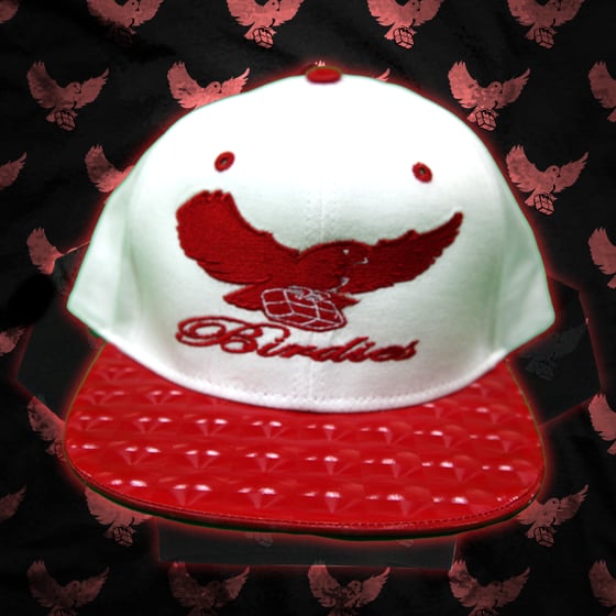 Image of White/Red LTD Birdies Snapback