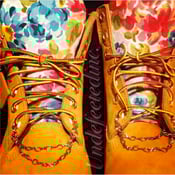 Image of Floral/Chained Studded Timberland's