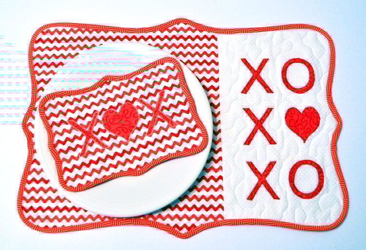 Image of Fat Quarter Placemat I - Pattern Q119 Paper pattern