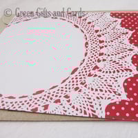 Image 1 of 10 'Doily' Note Cards, 100% Recycled Paper