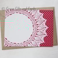 Image 2 of 10 'Doily' Note Cards, 100% Recycled Paper