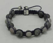 Image of CZ DIAMOND AND QUARTZ BRACELET