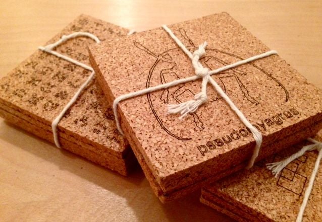Image of RELIVE GREEN cork coasters