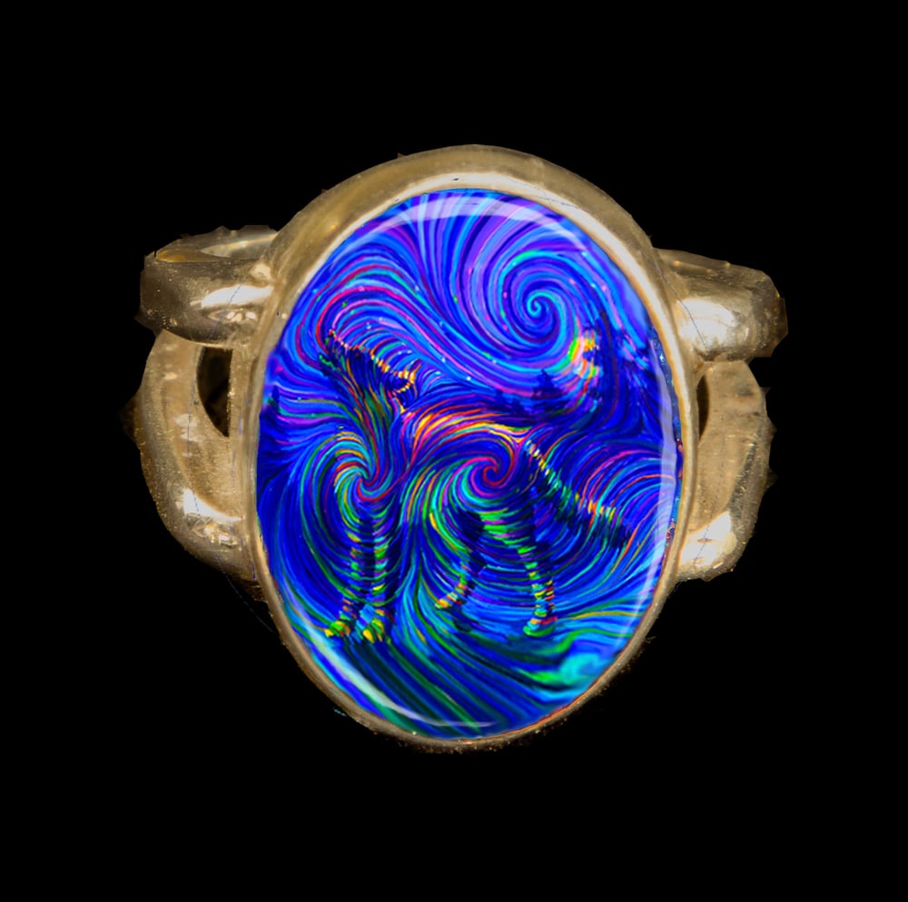 Image of Spirit Wolf - Metaphysical Energy Ring