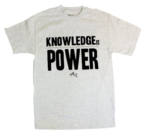 Image of Knowledge is Power T-shirt - Lt. Grey