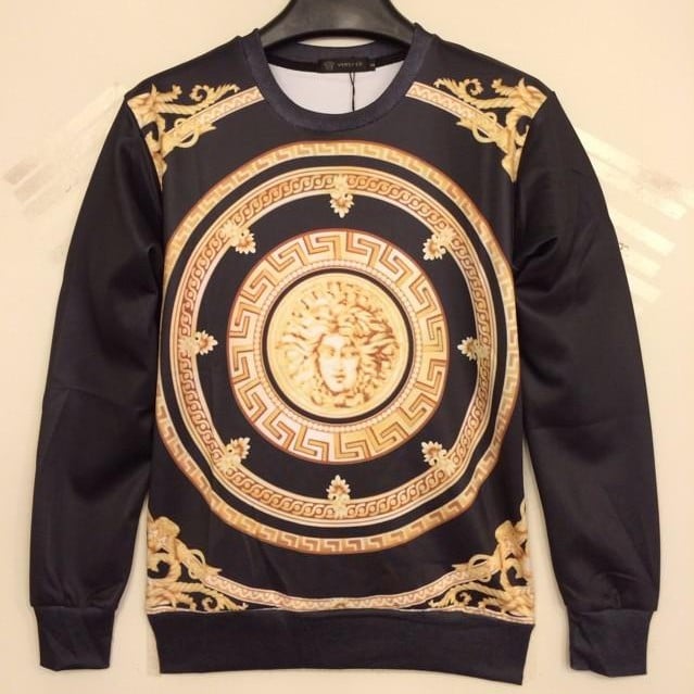 Image of Black& Gold Medusa head sweatshirt 