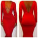 Image of Deep V Front and Back Bodycon Dress