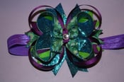 Image of Peacock headband bow