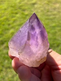 Image 7 of Australian Smoky Amethyst Point With Geothite #2206