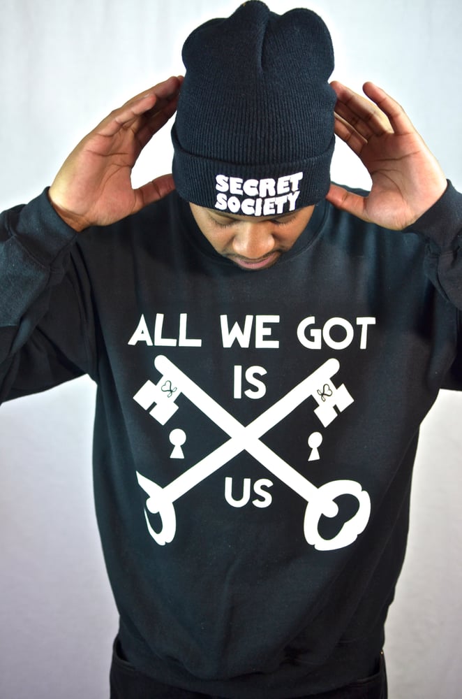 Image of Black "Keys2Society" Crewneck 