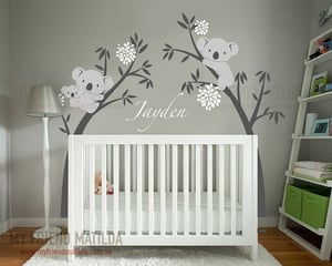 New Australian Koala Bear Wall Decal Sticker Tree Branch Wall