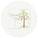 NEW!! Tree With Childs Name Wall Decal Sticker Birds