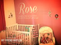 ROSE Quote Lettering Wall Decal for Home & Nursery