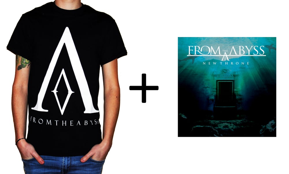 Image of ''Abyss T-shirt + New Throne EP''