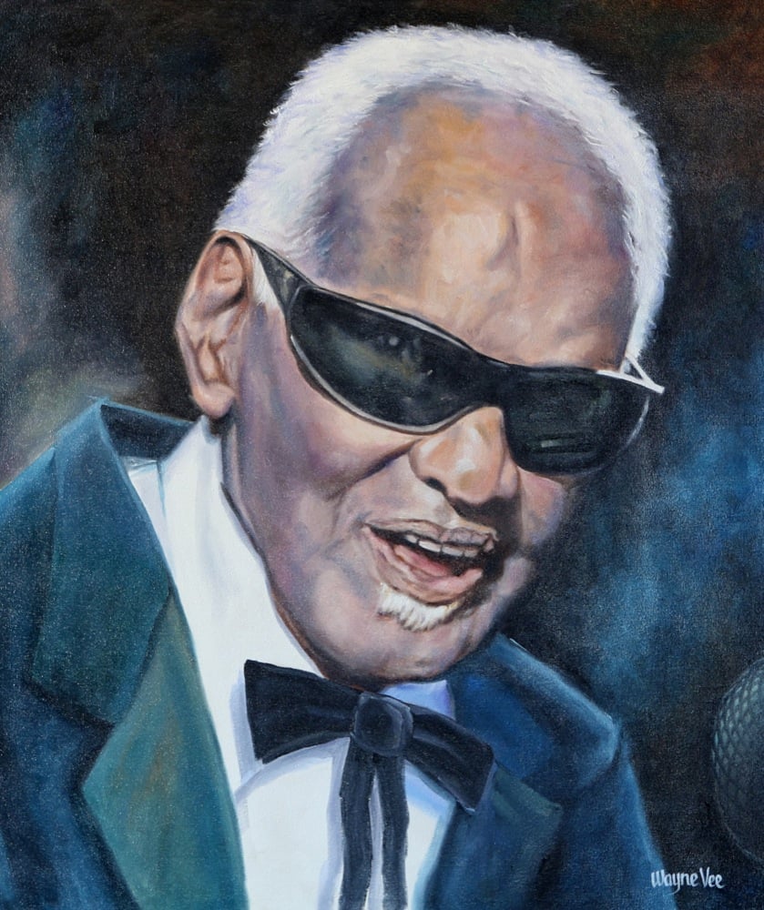 Image of RAY CHARLES • FINE ART PRINT