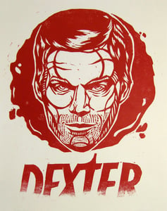 Image of Dexter Tribute Woodblock