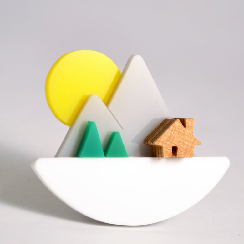 Image of Mountain Sunset Brooch
