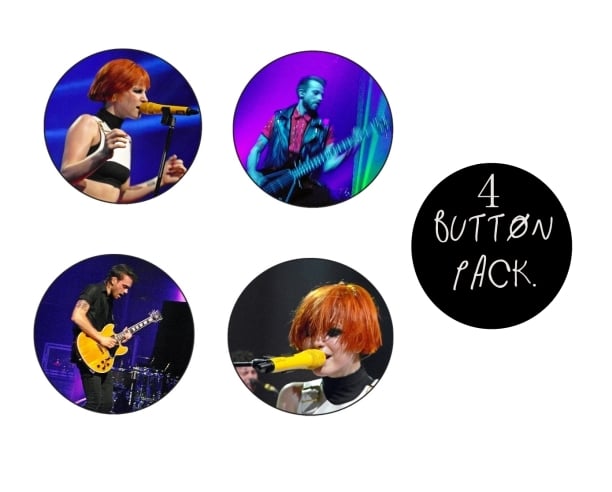 Image of PARAMORE BUTTON BADGE COMBO PACK!