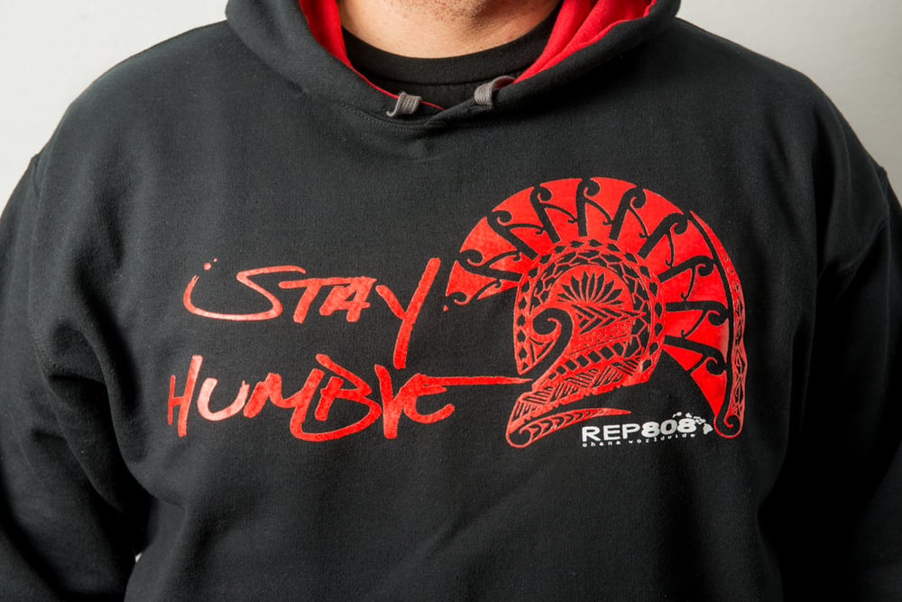 Image of Stay Humble Hoodie (Black/Red)