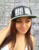 Image of Hafa Adai Snapback Black/White Faux Alligator Brim