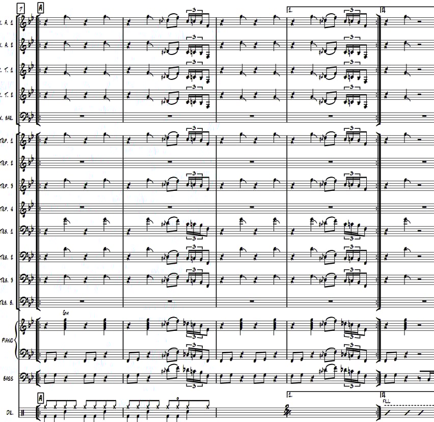Image of GROUND - Big Band version - Full score and parts