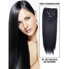 Image of 220 Grams Thick Long 9 PIECE Remy Clip on Hair Extensions + Volumizer